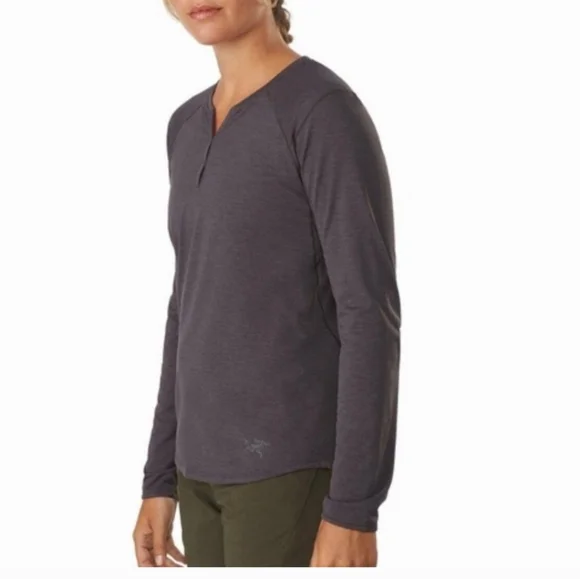 Arc'teryx Gray Long Sleeve Tee Relaxed Fit - Picture 2 of 4